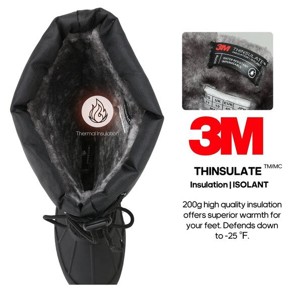 Nortiv 8 Mountaineer-2M Impermeable, Wet Weather, Winter Hiking Boots, Size 8 - Picture 10 of 12